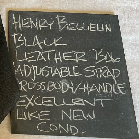 Black Leather Crossbody Bag - Picture 5 of 16